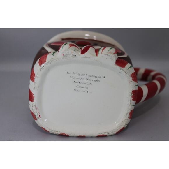 Vintage TIEN HSING INT'L Used Ceramic Marked Gingerbread Man Cup 1990's RARE - Picture 2 of 6